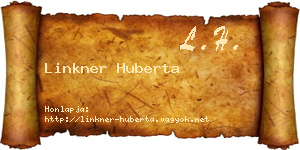 Linkner Huberta névjegykártya
